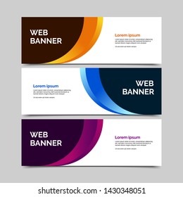 abstract vector banners.modern template design for web