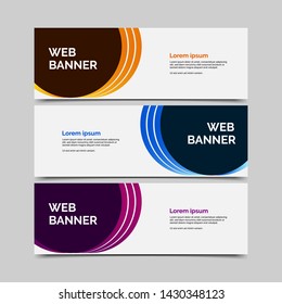 abstract vector banners.modern template design for web