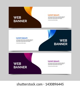 abstract vector banners.modern template design for web