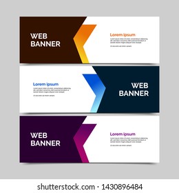 abstract vector banners.modern template design for web