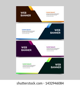 abstract vector banners.modern template design for web