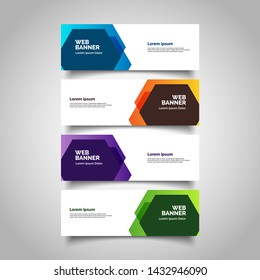 abstract vector banners.modern template design for web