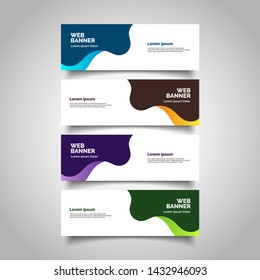 abstract vector banners.modern template design for web