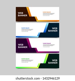 abstract vector banners.modern template design for web