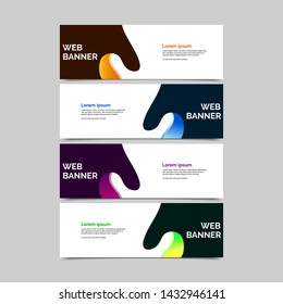 abstract vector banners.modern template design for web