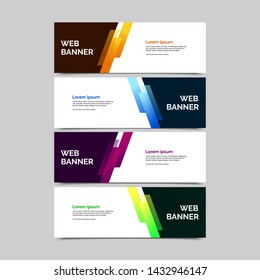 abstract vector banners.modern template design for web