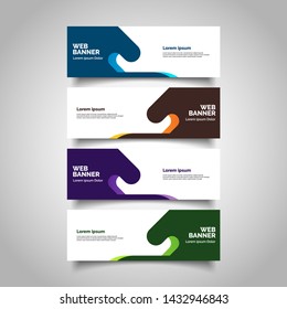 abstract vector banners.modern template design for web