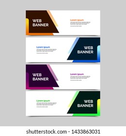 abstract vector banners.modern template design for web