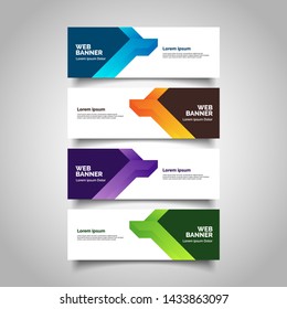 abstract vector banners.modern template design for web