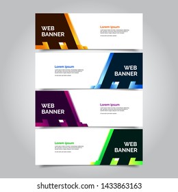 abstract vector banners.modern template design for web