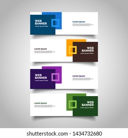 abstract vector banners.modern template design for web
