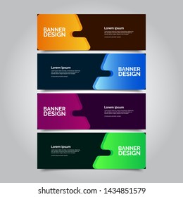 abstract vector banners.modern template design for web