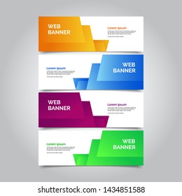 abstract vector banners.modern template design for web