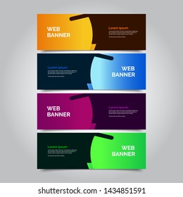 abstract vector banners.modern template design for web