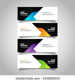 abstract vector banners.modern template design for web