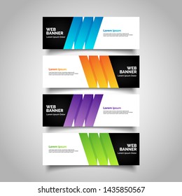 abstract vector banners.modern template design for web