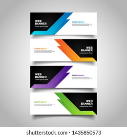 abstract vector banners.modern template design for web