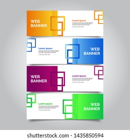 abstract vector banners.modern template design for web