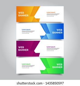 abstract vector banners.modern template design for web