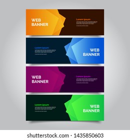 abstract vector banners.modern template design for web