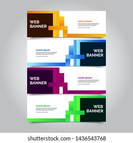 abstract vector banners.modern template design for web