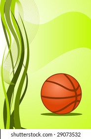 Abstract vector basketball Background
