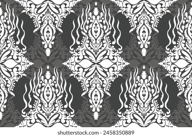 Abstract Vector, Batik, fabric embroidery, Ikat pattern, Ikat chevron, Paisley pattern, Vector element, Ethnic pattern, Ogee, Geometric ethnic, Seamless textile, native american, Background printing.