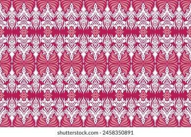 Abstract Vector, Batik, fabric embroidery, Ikat pattern, Ikat chevron, Paisley pattern, Vector element, Ethnic pattern, Ogee, Geometric ethnic, Seamless textile, native american, Background printing.