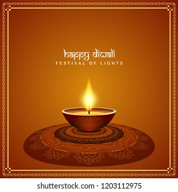 Abstract vector beautiful Happy Diwali festival background