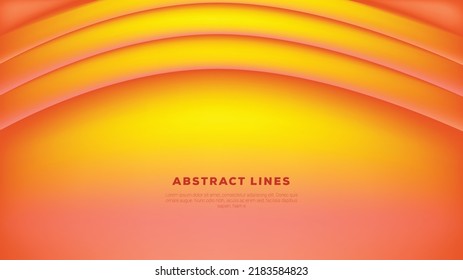 vector abstracto bg curvas anaranjadas amarillas gradiente colores brillantes