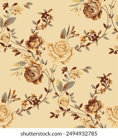 abstract, vector, big and small flower, background,monochrome, Big flowers pattern,illustration digital image for textile or wrapping paper printing factory