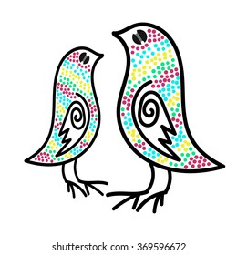 Abstract vector Bird.