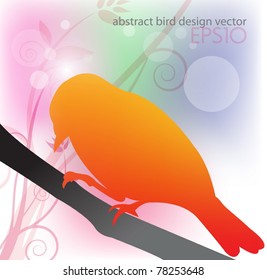 abstract vector bird background