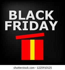 Abstract vector black friday sale layout background..