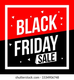 Abstract vector black friday sale layout background. Black Friday banner poster badge sticker web advertising vector illustration.
