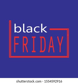 Abstract vector black friday sale layout background. 