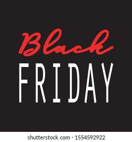 Abstract vector black friday sale layout background. 