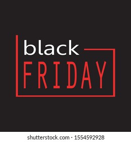 Abstract vector black friday sale layout background. 
