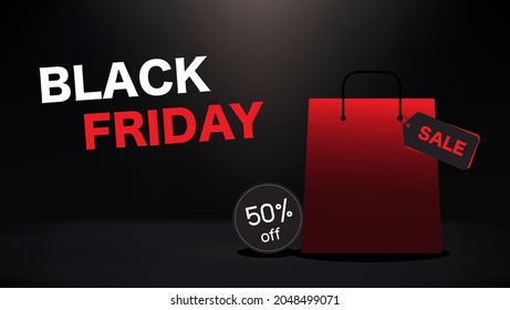Abstract vector black friday sale layout background. tag, banner, advertising, 