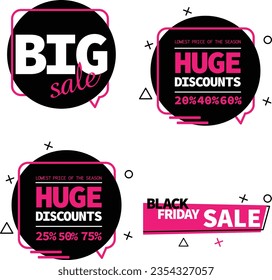 Abstract vector black friday sale lable tag set. For art template design, list, page, mockup brochure style, banner, idea, cover, booklet, print, flyer, book, blank, card, ad, sign, poster, badge