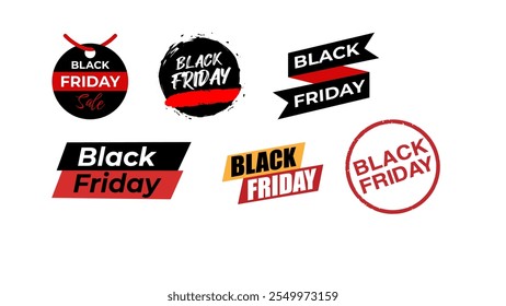 Abstract vector black friday sale lable tag set. For art template design, list, page, mockup brochure style, banner, idea, cover, booklet, print, flyer, book, blank, card, ad, sign, poster, badge