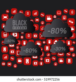 Abstract vector black friday sale layout background. For art template design, list, page, mockup brochure style, banner, idea, cover, booklet, print, flyer, book, blank, card, ad, sign, poster, badge.