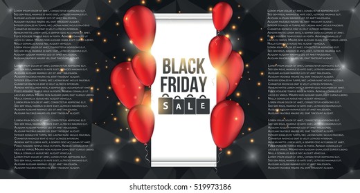 Abstract vector black friday sale layout background. For art template design, list, page, mockup brochure style, banner, idea, cover, booklet, print, flyer, book, blank, card, ad, sign, poster, badge.