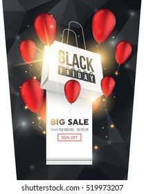 Abstract vector black friday sale layout background. For art template design, list, page, mockup brochure style, banner, idea, cover, booklet, print, flyer, book, blank, card, ad, sign, poster, badge.