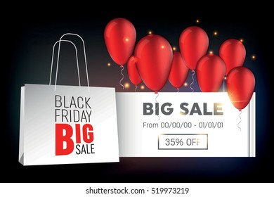 Abstract vector black friday sale layout background. For art template design, list, page, mockup brochure style, banner, idea, cover, booklet, print, flyer, book, blank, card, ad, sign, poster, badge.