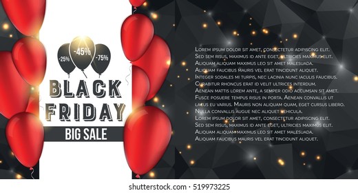 Abstract vector black friday sale layout background. For art template design, list, page, mockup brochure style, banner, idea, cover, booklet, print, flyer, book, blank, card, ad, sign, poster, badge.