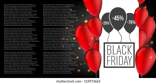 Abstract vector black friday sale layout background. For art template design, list, page, mockup brochure style, banner, idea, cover, booklet, print, flyer, book, blank, card, ad, sign, poster, badge.
