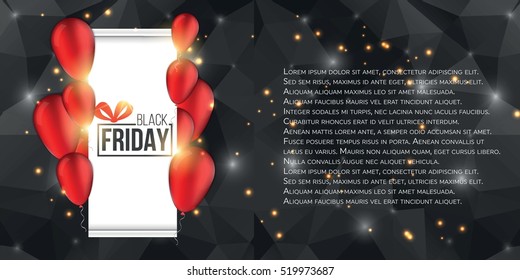 Abstract vector black friday sale layout background. For art template design, list, page, mockup brochure style, banner, idea, cover, booklet, print, flyer, book, blank, card, ad, sign, poster, badge.