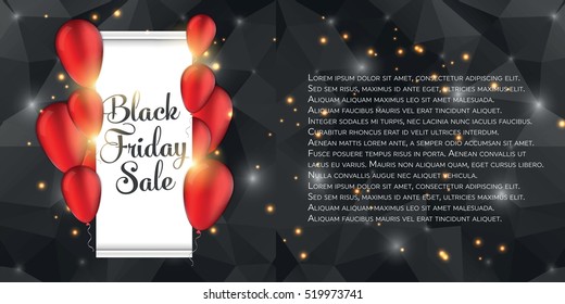 Abstract vector black friday sale layout background. For art template design, list, page, mockup brochure style, banner, idea, cover, booklet, print, flyer, book, blank, card, ad, sign, poster, badge.