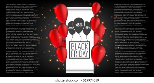 Abstract vector black friday sale layout background. For art template design, list, page, mockup brochure style, banner, idea, cover, booklet, print, flyer, book, blank, card, ad, sign, poster, badge.